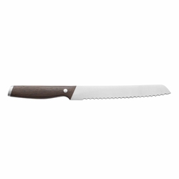 Нож для хлеба с рукоятью из темного дерева 20см Essentials