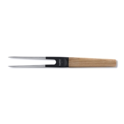 Нож вилка для мяса 17см с деревянной ручкой Ron
