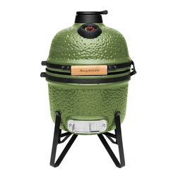Керамический гриль-печь маленький цвет зеленый 135x77x120 Ron