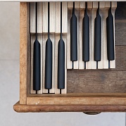 Нож для очистки 8,5см черного цвета Ron 