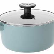 Кастрюля с крышкой 20 см Leo Slate