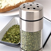 Баночка дозатор для специй крупного помола 4x10см Geminis