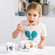 Фарфоровый набор 3пр белый