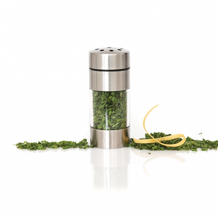 Баночка дозатор для специй крупного помола 4x10см Geminis