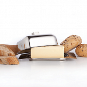 Масленка с металлической крышкой 18,5x12,5x7,5см Cubo Essentials