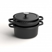 Leo Graphite Кастрюля чугунная 26см, 5,7л