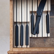 Нож нож для мяса 19см черного цвета Ron 